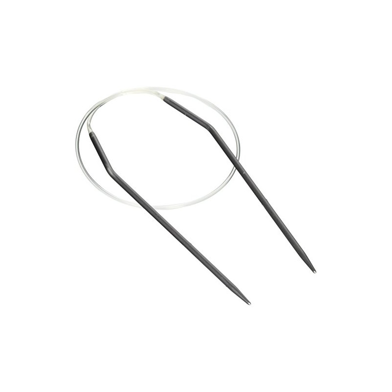 クロバー(Clover) 輪針短 No1 グレーアルミニウム/ポリアミド 51-401