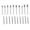 20Pcs Tungsten Carbide Carving Bits Double Cut Rotary Burr Set