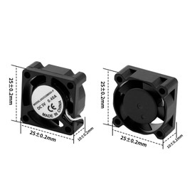 2510 Fan for Bambu Lab X1/P1, Hotend Cooling Fan with Cable, Quick Cooling Fan for Bambu X1C P1S P1P, 3D Printer Accessories (x1p1)