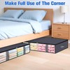 Under-Bed Storage Bags for Blankets and Clothing – Foldable 4-Piece