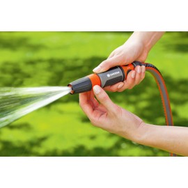 GARDENA Cleaning Nozzle: Water nozzle with infinitely adjustable jet, for cleaning and spraying, water stop, frost protection, packaged (18300-20)