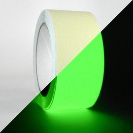 WOD AST20L Anti Slip Tape, Glow in The Dark - 1 inch x 60 ft. Safety Non Skid Roll for Stair Step Traction Tread Staircases Grips Adhesive Non Slip Strips Nonslip Walk, Indoor/Outdoor, Weatherproof