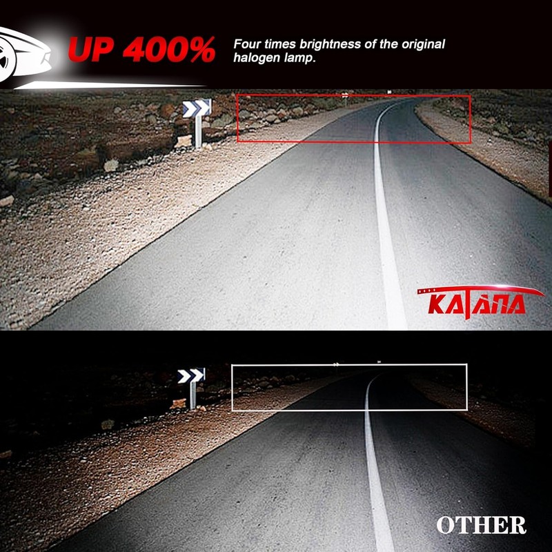 KATANA H13 Light Bulb. 9008 Bulb 400% Brightness Super Bright