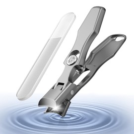 Nail Clippers, Made in Japan, Stainless Steel, High Quality, Shatterproof, Nail Clippers Set, Nail File, Nail File, Extra Large Opening, One-Click Switch, Storage Case, Waterproof, For Hands and Feet
