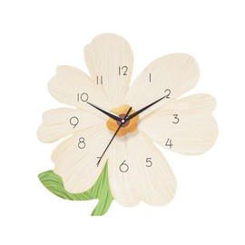 Modern Wall Clock,Cartoon Flower Shape Silent Clock,Flower Petal Design Wall Clock,Simple Wall Hanging Clock Decorative Clocks for Home (C,Diameter 30cm)
