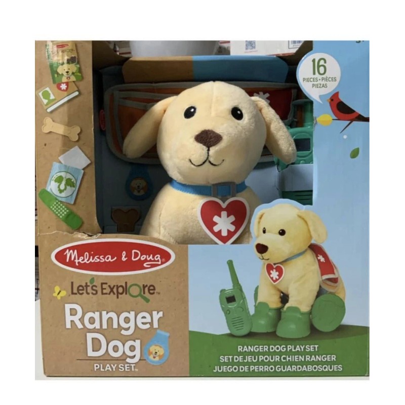 Melissa and Doug Lets Explore Ranger Dog Play Set Plush