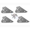 10 mm Ball Studs Mounting Brackets for Lift Support Shock/Gas