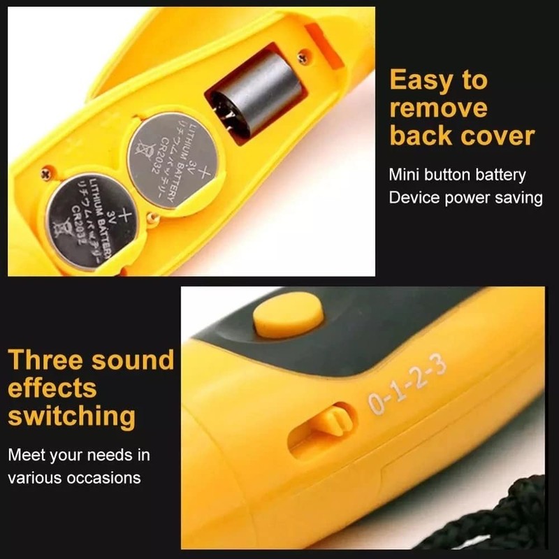 MiOYOOW Electronic Whistle, Handheld Whistle 3 Tone High Volume Emergency