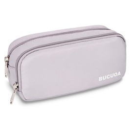Large Capacity Pencil Case for Students and Adults, Durable Pen Pencil Pouch for Stationery Supplies (Light Purple)