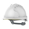 JSP EVO2 Safety Helmet with Slip Ratchet - White -