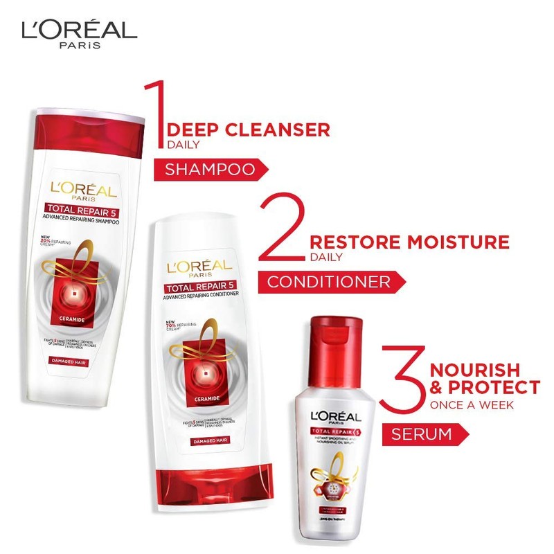 L'Oreal Paris Total Repair 5 Shampoo, 360ml