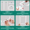 HAKDAY Hanger Stacker Organizer Stand, White Portable Hanger Holder Laundry