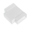 110x55mm T-Piece Duct Connector - Rectangular Flat PVC Ducting
