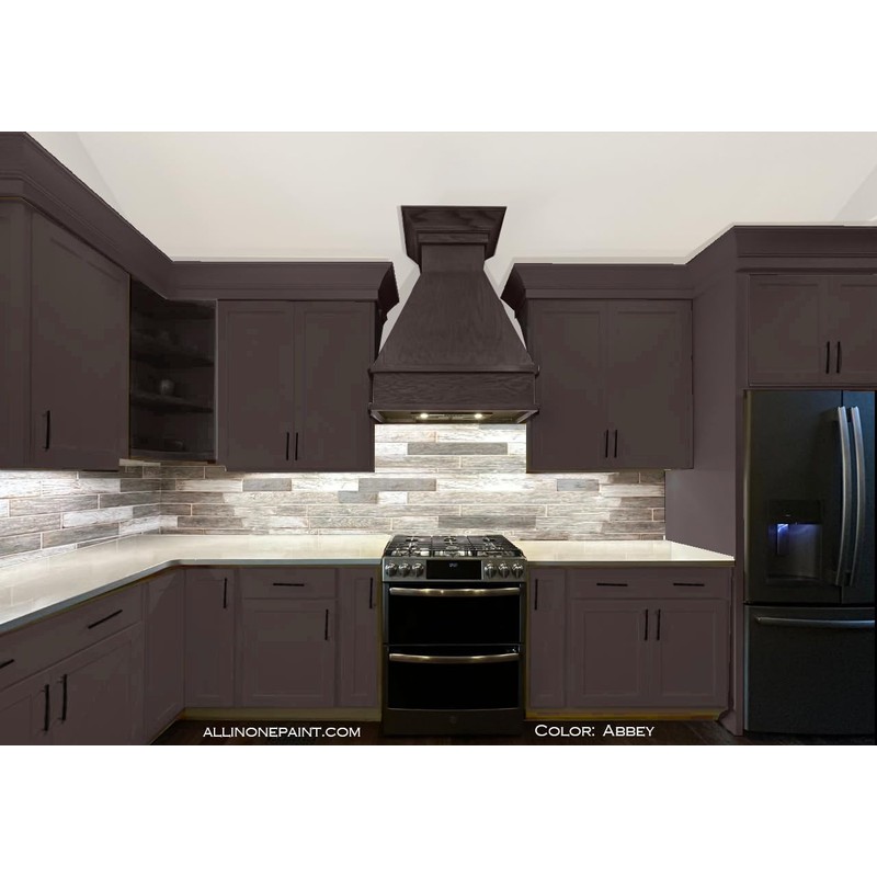 ALL-IN-ONE Paint, Abbey (warm gray), Quart - Durable cabinet and