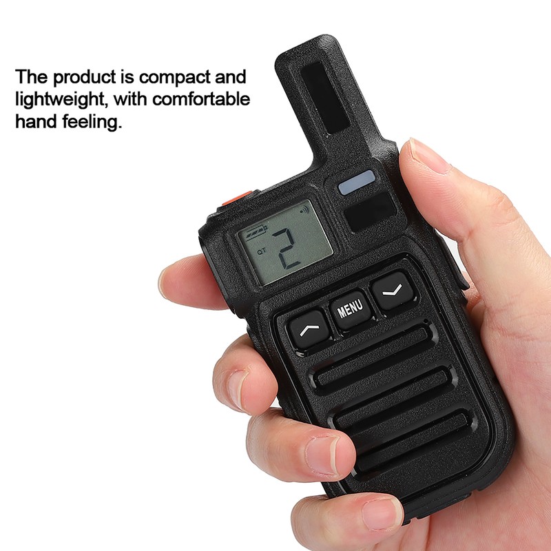 3W Mini Handheld Walkie Talkie Hand Tuning CT/DC Vibration Two