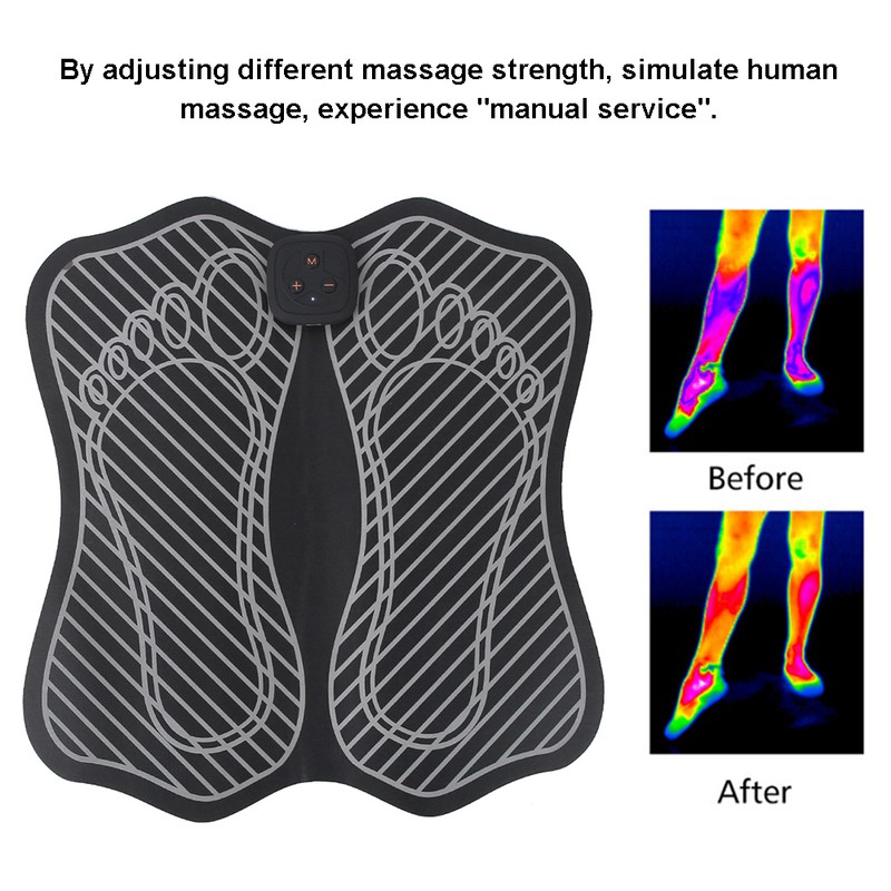 Multifunction Folding Pulse Meter Charging Sport Fitness Massager Vibrating Pedicure