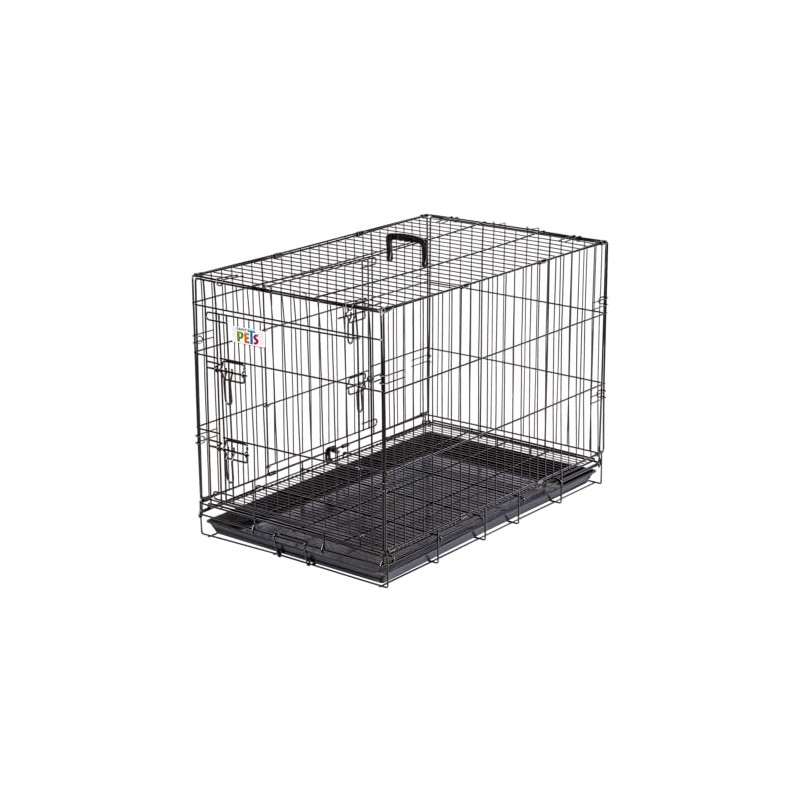 Fancy Pets Jaula Metálica Plegable para Perro - 93 cm