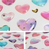Reward Stickers 3D-003 3D Heart, 3D Decoration, Translucent, 3 Sheets,