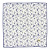 Yobundo Reversible Gauze Handkerchief, Small Flowers and Straw Hat