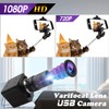 Hotpet 1080P Webcam 5-50mm Varifocal Lens USB Camera HD 2MP