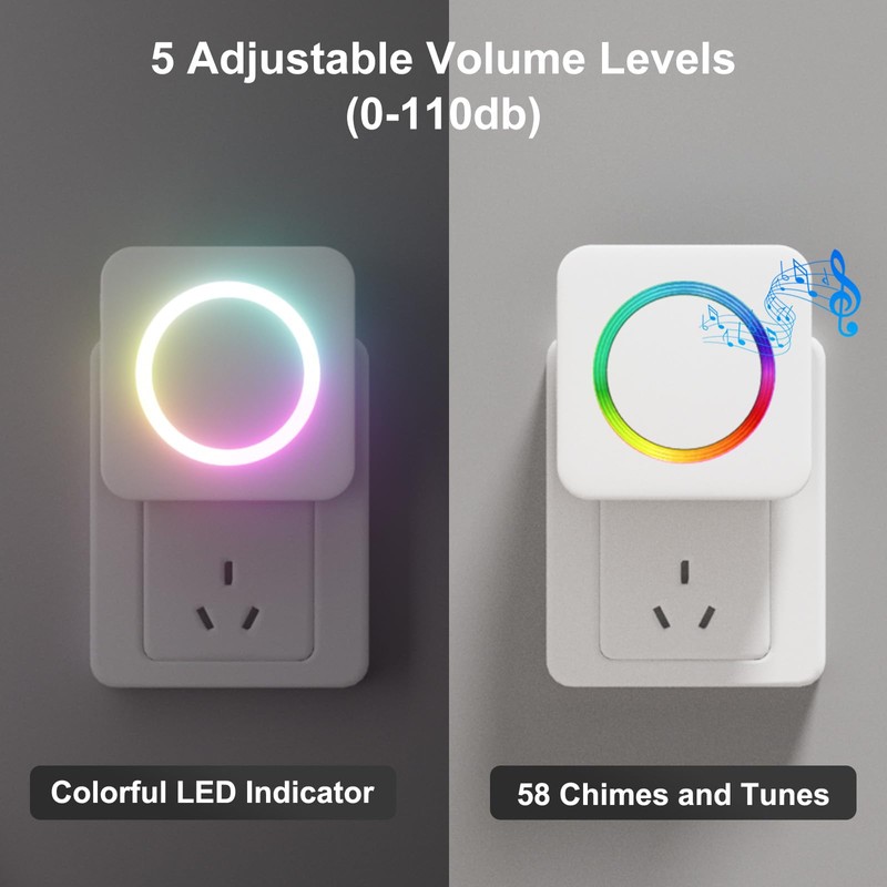 Wireless Driveway Alarm - Motion Sensor Door Chime Motion Detector