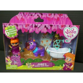 Spin Master Vida The Vet Juno's Bubble Bath Pack 6 Pieces Juno Changes Color with Bath Tub