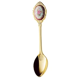 Takakuwa Metal Rim Rose Teaspoon Gold 002597