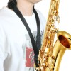 Kuwan Saxophone Neck Strap Soft Sax Leather Strap Padded For