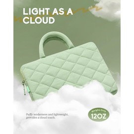 ALLIVE Puffy Laptop Sleeve 15-16 Inch - Laptop Carrying Sleeve with Handle & Accessories Case - Shockproof Protective Laptop Case for MacBook Pro 16 Inch Sleeve,15.6 Inch HP Carrying Case