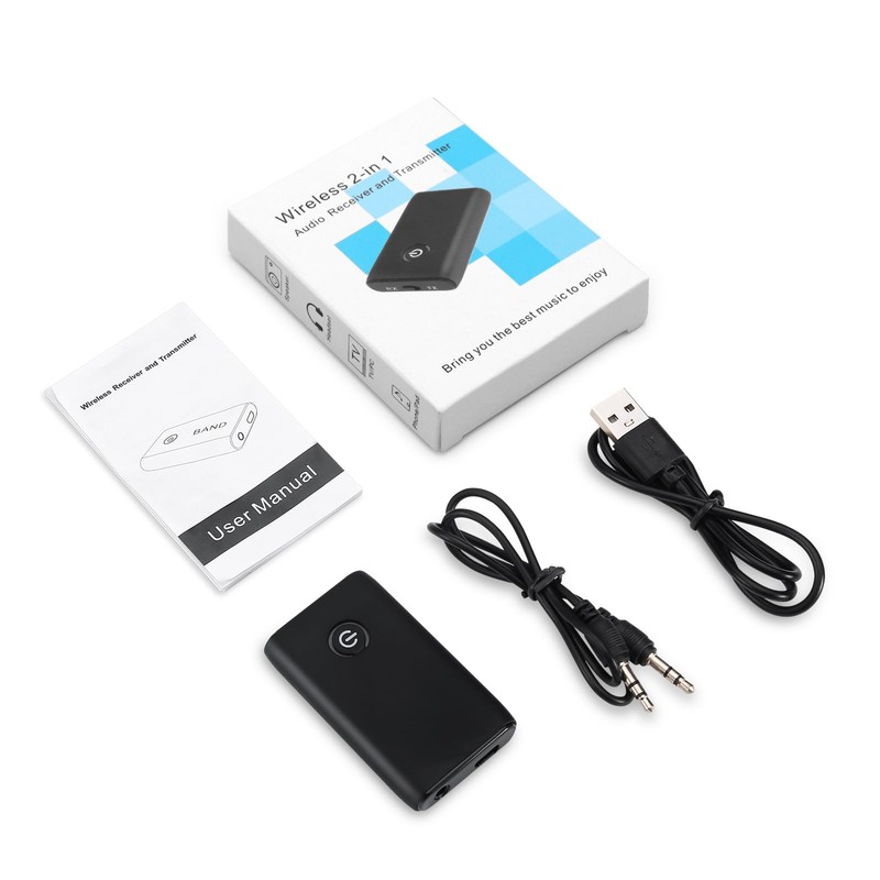 OQIMAX OQIMAX Bluetooth 5.3 Transmitter Receiver, 2-in-1 3.5mm Wireless Bluetooth