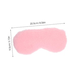 Baluue 4Pcs Colorful Fluffy Eye Masks Comfortable Satin Sleep Covers Block Out Light for Travel Home Meditation Soft Eye Blindfolds for Women Men