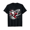 Kicking It with Santa Energetic Soccer Santa Claus tee T-Shirt
