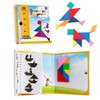Coogam Travel Tangram Puzzle - Magnetic Pattern Block Book Road