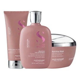 Kit Alfaparf Moisture Sh 250ml + Acond 200ml + Masc 200ml Semi di Lino