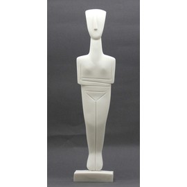 Cycladic Figurine Idol Greek Art Statue Sculpture Museum Copy Cast Marble 13.4΄΄