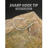 BLUEWING Offset Circle Hook with Swivel 5pcs Stainless Steel Fishing