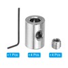 PATIKIL 4pcs 7mm Hole Wire Rope Clip Set 304 Stainless
