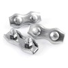 10 pcs galvanised Steel Duplex Wire Rope Clip 4mm