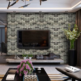 20-Pack 104 Sq.Ft 3D Wall Panels Peel and Stick 3D Faux Brick Wallpaper Peel and Stick Grey Faux Stone Wall Panel Foam Brick Self-Adhesive 3D Wallpaper