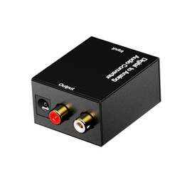 jojofuny 2pcs Digital to Analog Audio Converter Compact Optical to Stereo Adapter for Easy Installation Supports Spdif Input Signals for Home Theaters and