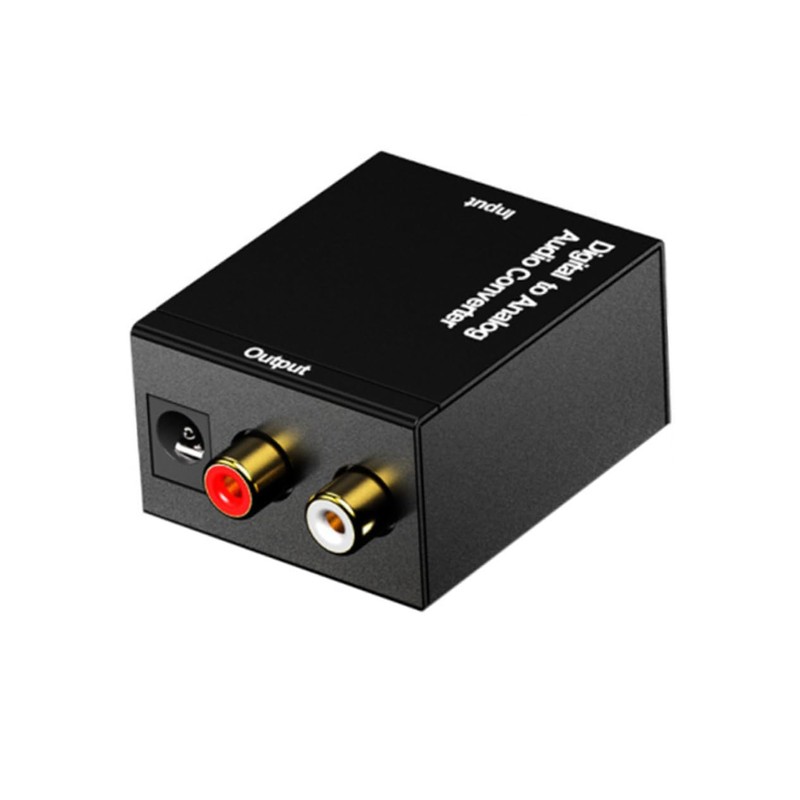 jojofuny 2pcs Digital to Analog Audio Converter Compact Optical to