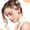 KUMSODE Pack of 10 Christmas Snowflakes Hair Clips, Snowflake Hair