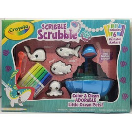 Crayola Blue Lagoon Playset Scribble Scrubbie Ocean Pets by Crayola, Transform Playtime!