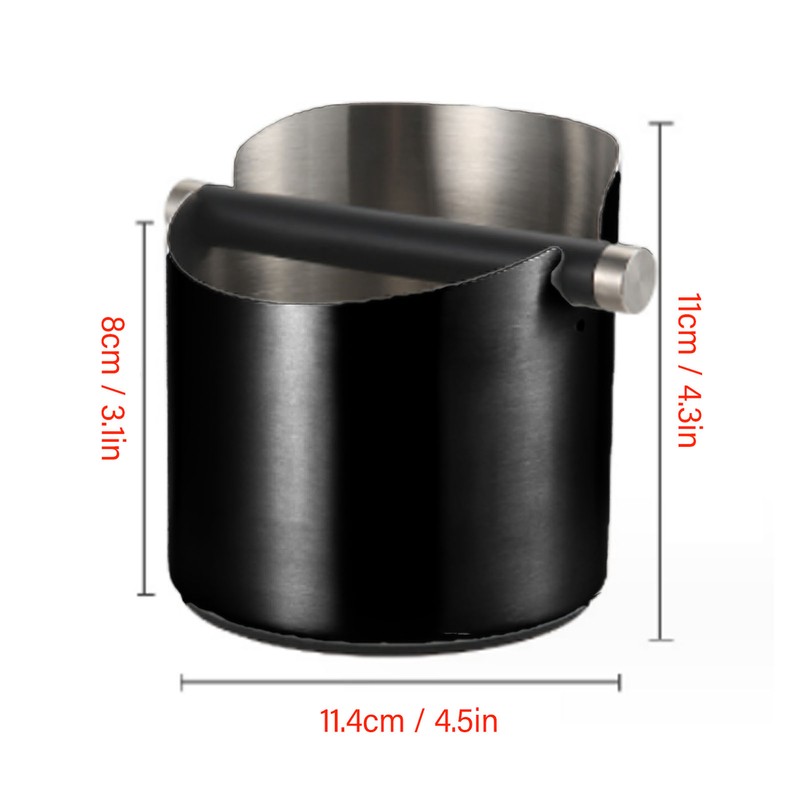 Stainless Steel Coffee Grounds Knock Box Coffee Knock Box with