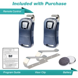 For Genie 2 Garage Door Opener 1-Button Remote Keychain Blue for Genie G1T-BX 38501R