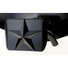 Texas Lone Star Five Point Black Star Metal Trailer Hitch