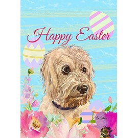 Cockapoo White - Best of Breed - HHS Easter House Flag