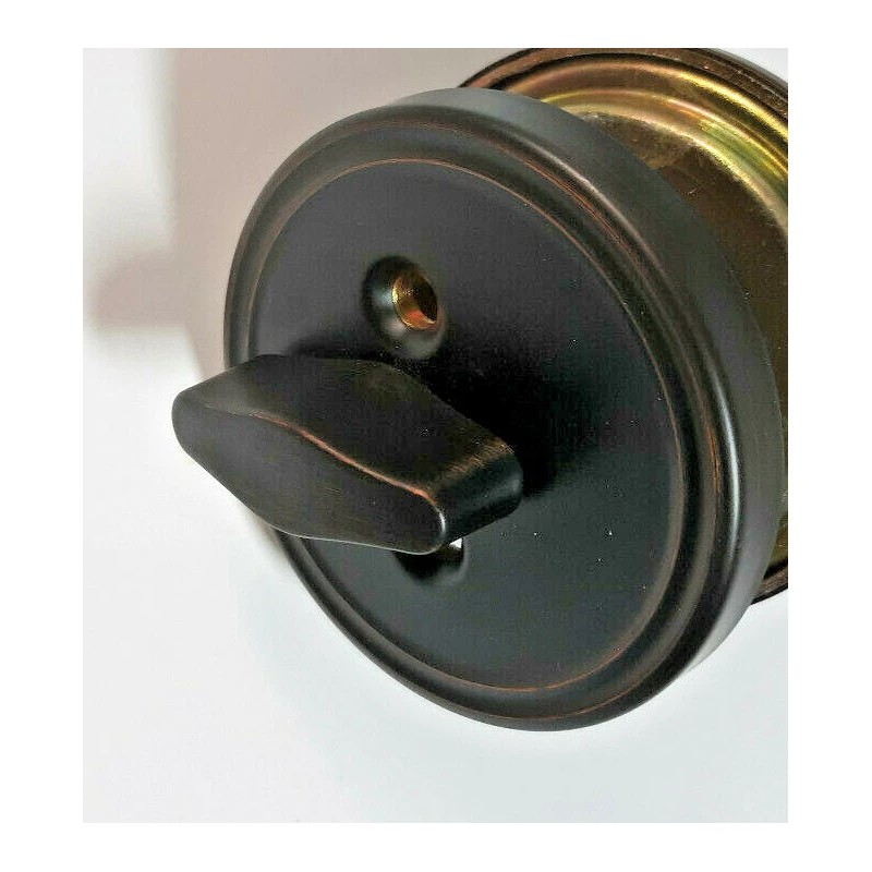 MaxGrade Single Cylinder Deadbolt Kit Aged Bronze Lock MAX600-11H