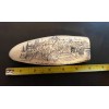 NEW !! Scrimshaw whale tooth resin REPLICA "NANTUCKET WIVES" 6"