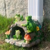 Gutter Downspout Extension Decorative Statue, Frog Statues 3”×4” Gutter Downspout